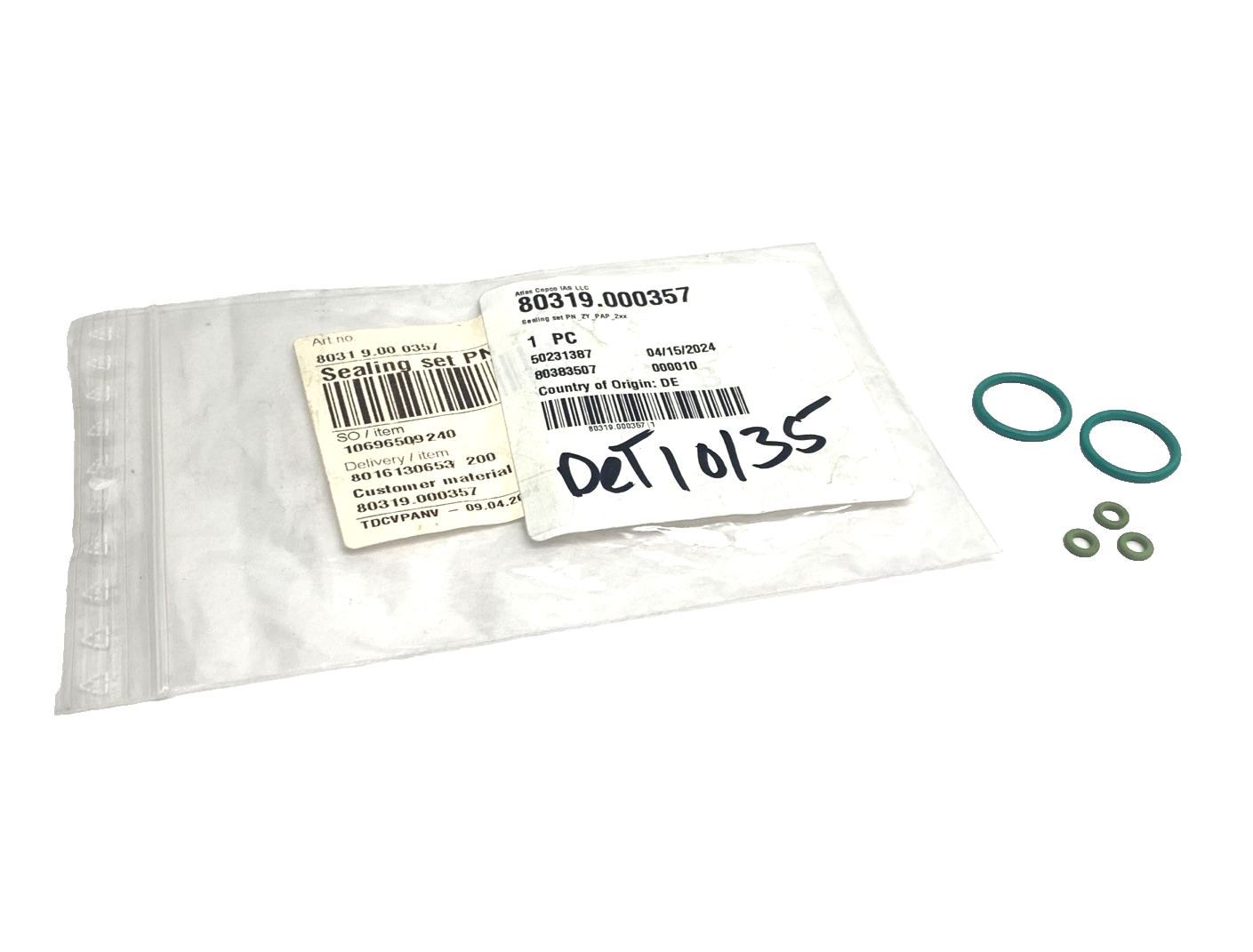 Atlas Copco 80319.000357 Sealing Set O-Ring Kit PN ZY PAP 2XX - Maverick Industrial Sales