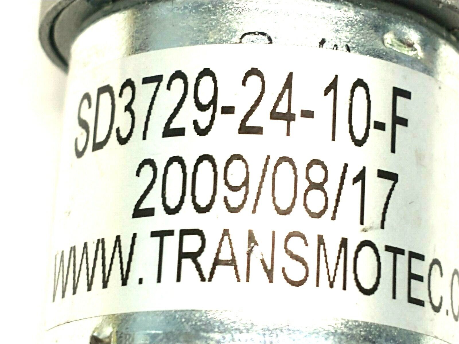 Transmotec SD3729-24-10-F Brush-Commutated Spur Gear DC Motor 24VDC 3.17W 480rpm - Used - Maverick Industrial Sales