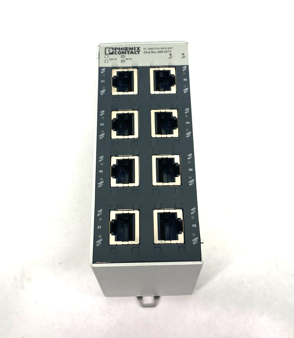 2891673 | Phoenix Contact Industrial Ethernet Switch FL SWITCH SFN 8GT - Used - Maverick Industrial Sales