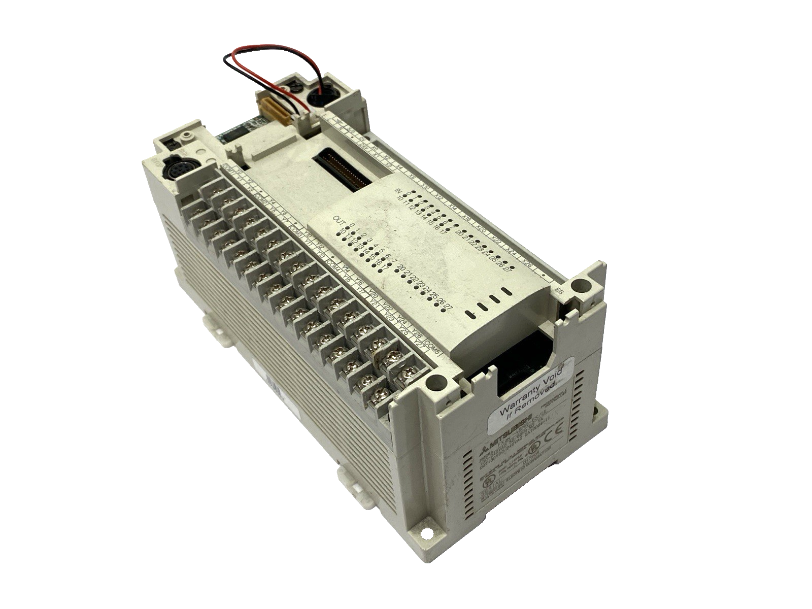 FX2N-48MR-ES/UL | Mitsubishi MELSEC Digital Input Output Module MISSING COVERS - Used - Maverick Industrial Sales