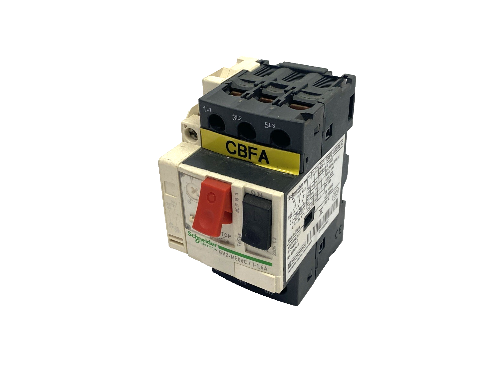 GV2-ME06 C | Schneider Electric GV2-ME06C/1-1.6A Manual Starter Protector 1-1.6A - Used - Maverick Industrial Sales