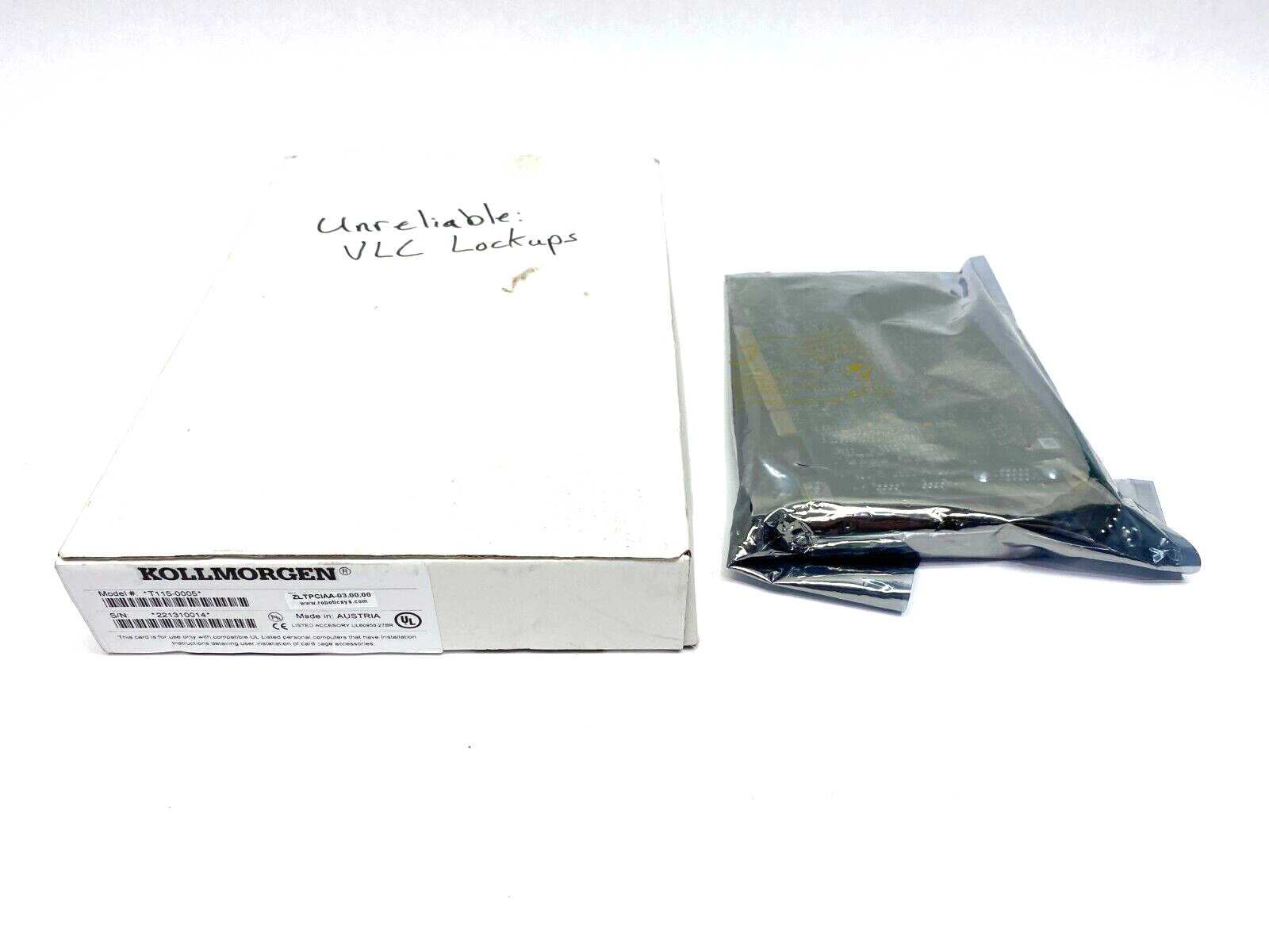 Kollmorgen T115-0005 SynqNet Motion Control Drive Card 64-Bit ZLTPCIAA-03.00.00 - Maverick Industrial Sales