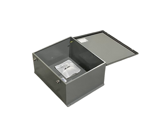 SCE-16148CHNF | Saginaw Control & Engineering Wall Mount Enclosure, Gray Steel - New – Open box - Maverick Industrial Sales