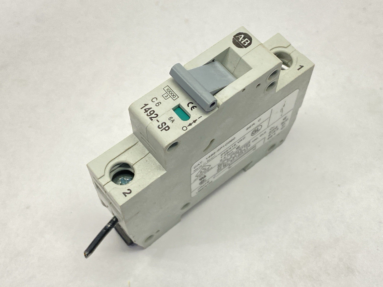 1492-SP1C060 | Allen Bradley Ser C Circuit Breaker 1-Pole 6A 240/415 VAC - Used - Maverick Industrial Sales