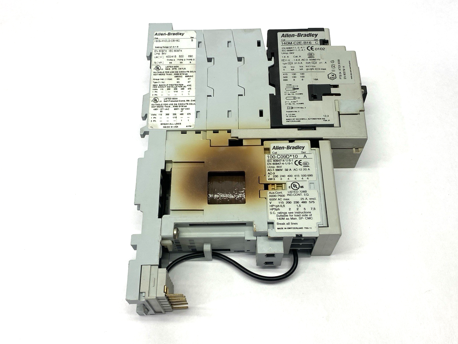Allen Bradley 190S-ANDJ2-CB16C Ser. B Compact Starter MISSING TERMINAL BLOCK - Maverick Industrial Sales