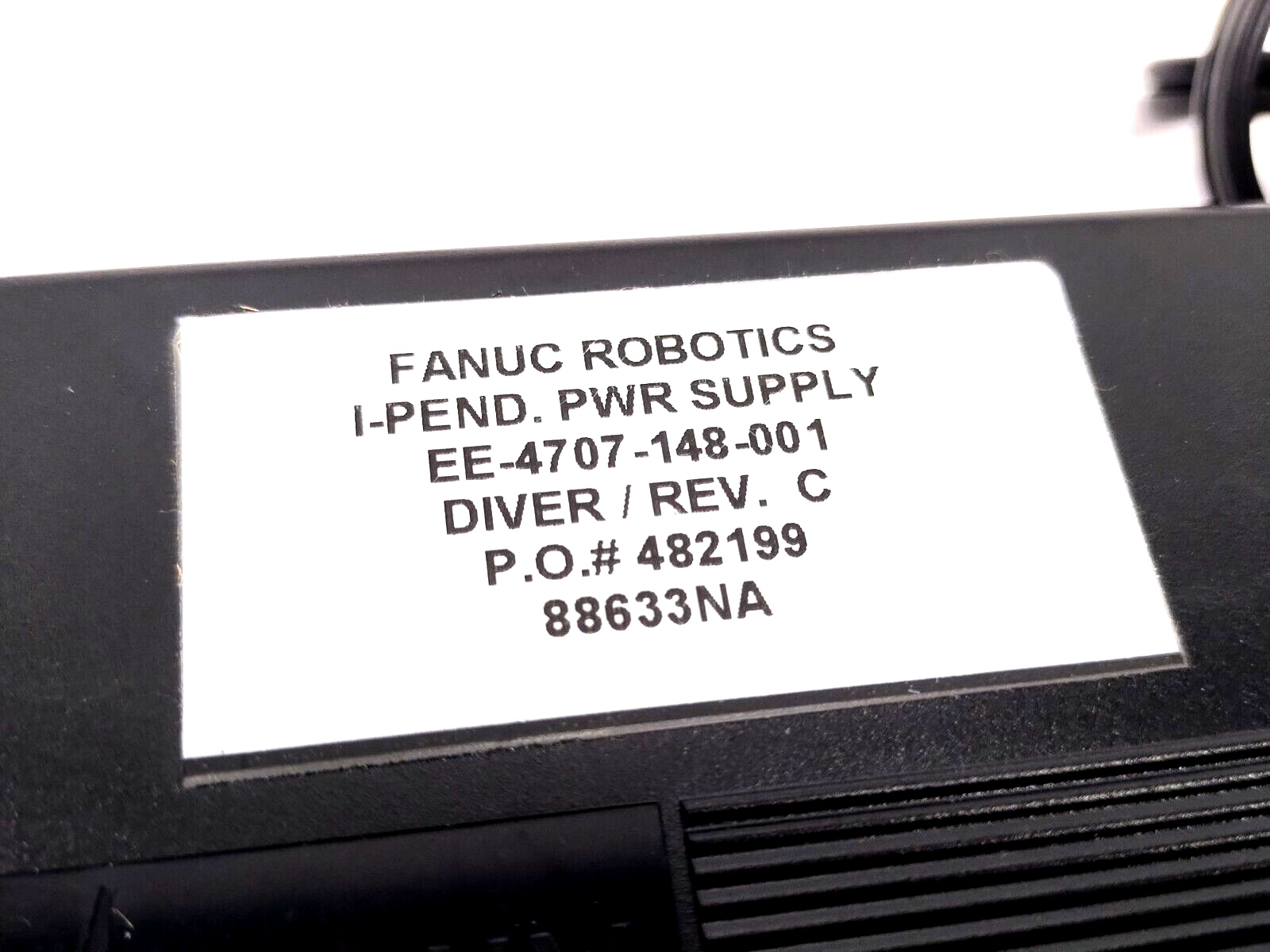 Fanuc EE-4707-148-001 Rev. C I-PEND Robot Teach Pendant Power Supply, I Pendant - Maverick Industrial Sales