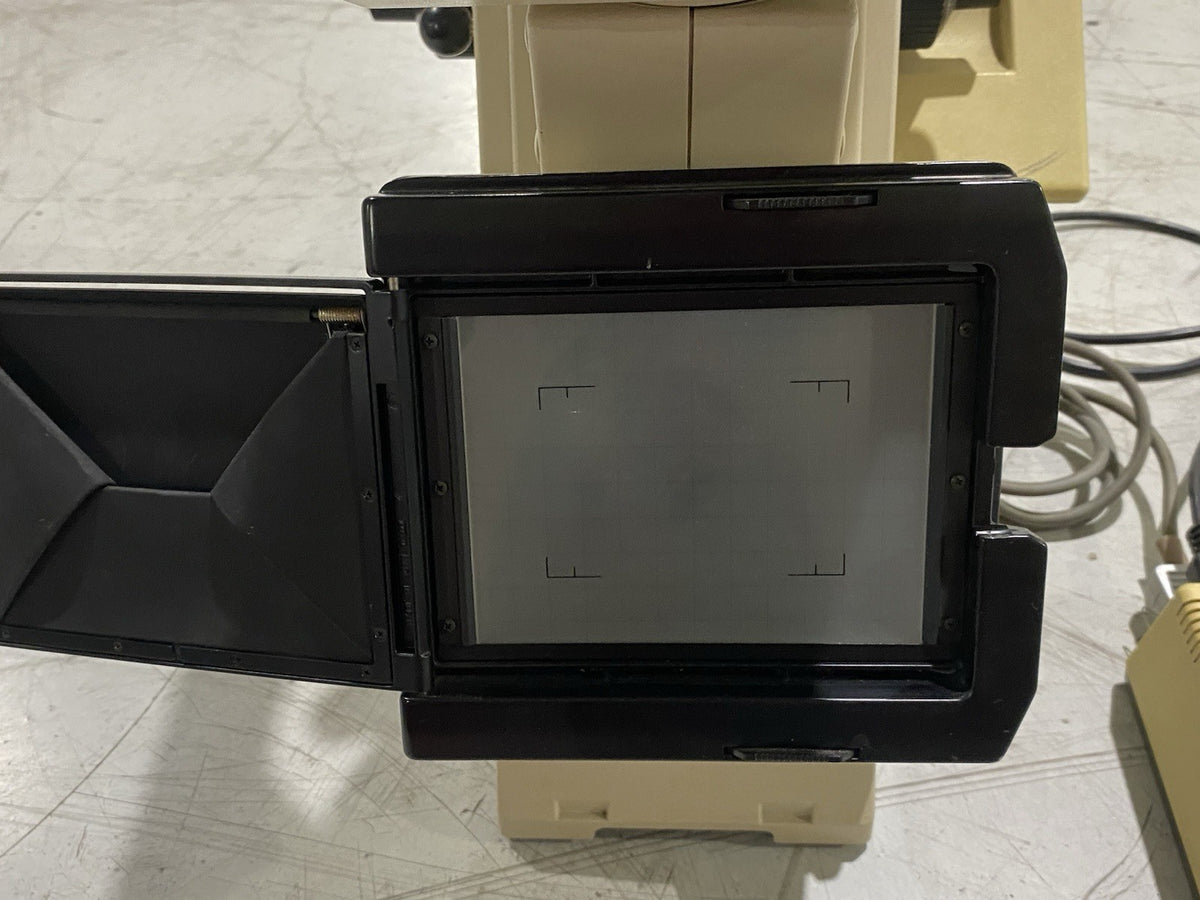 PME 3 | Olympus Metallurgical Microscope, 5-Position Scope Head, TH3 Power Supply - Used - Maverick Industrial Sales