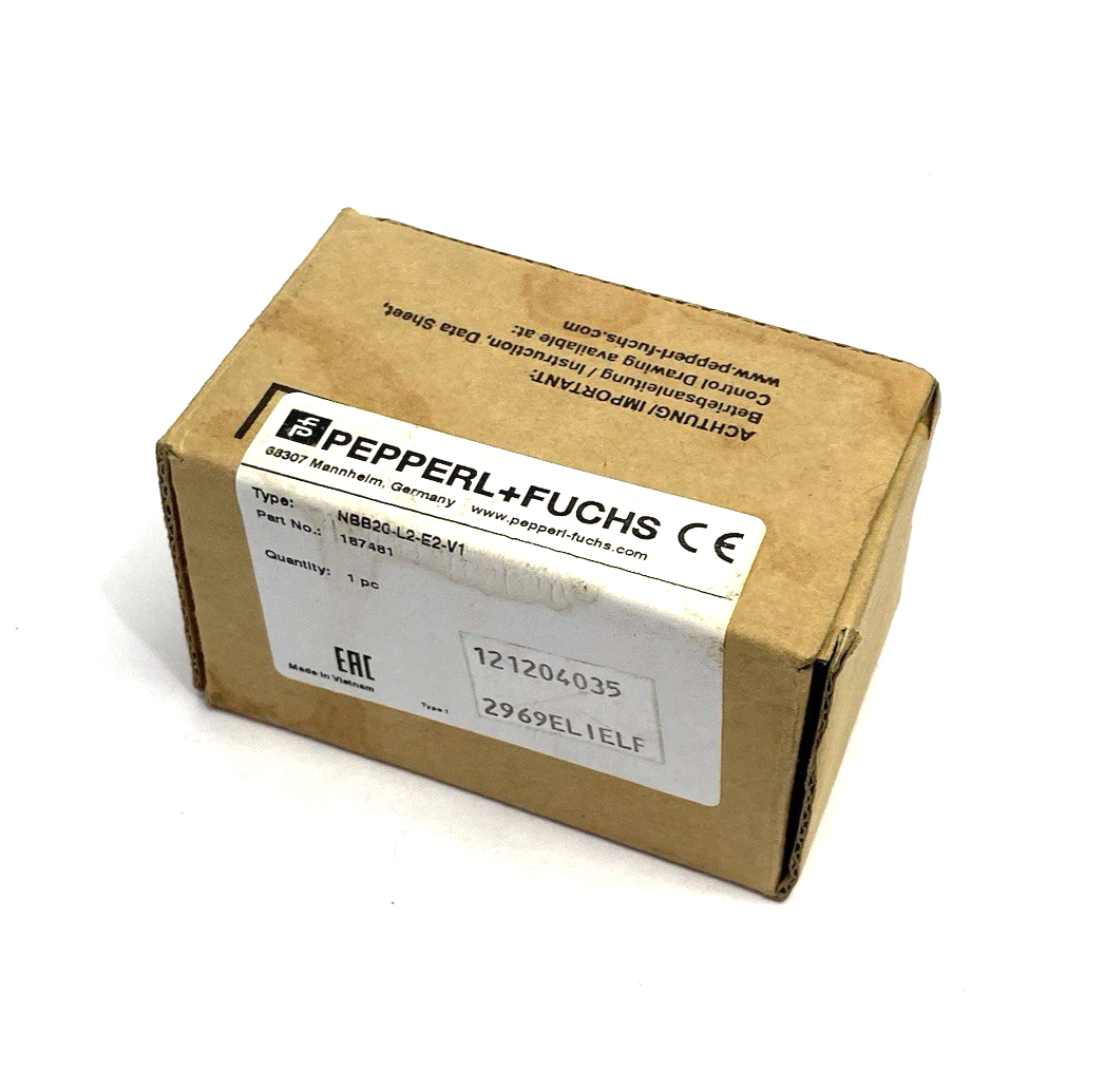 NBB20-L2-E2-V1 | Pepperl+Fuchs Inductive Sensor, Bidirectional 20mm Flush, 187481 - New Other - Maverick Industrial Sales