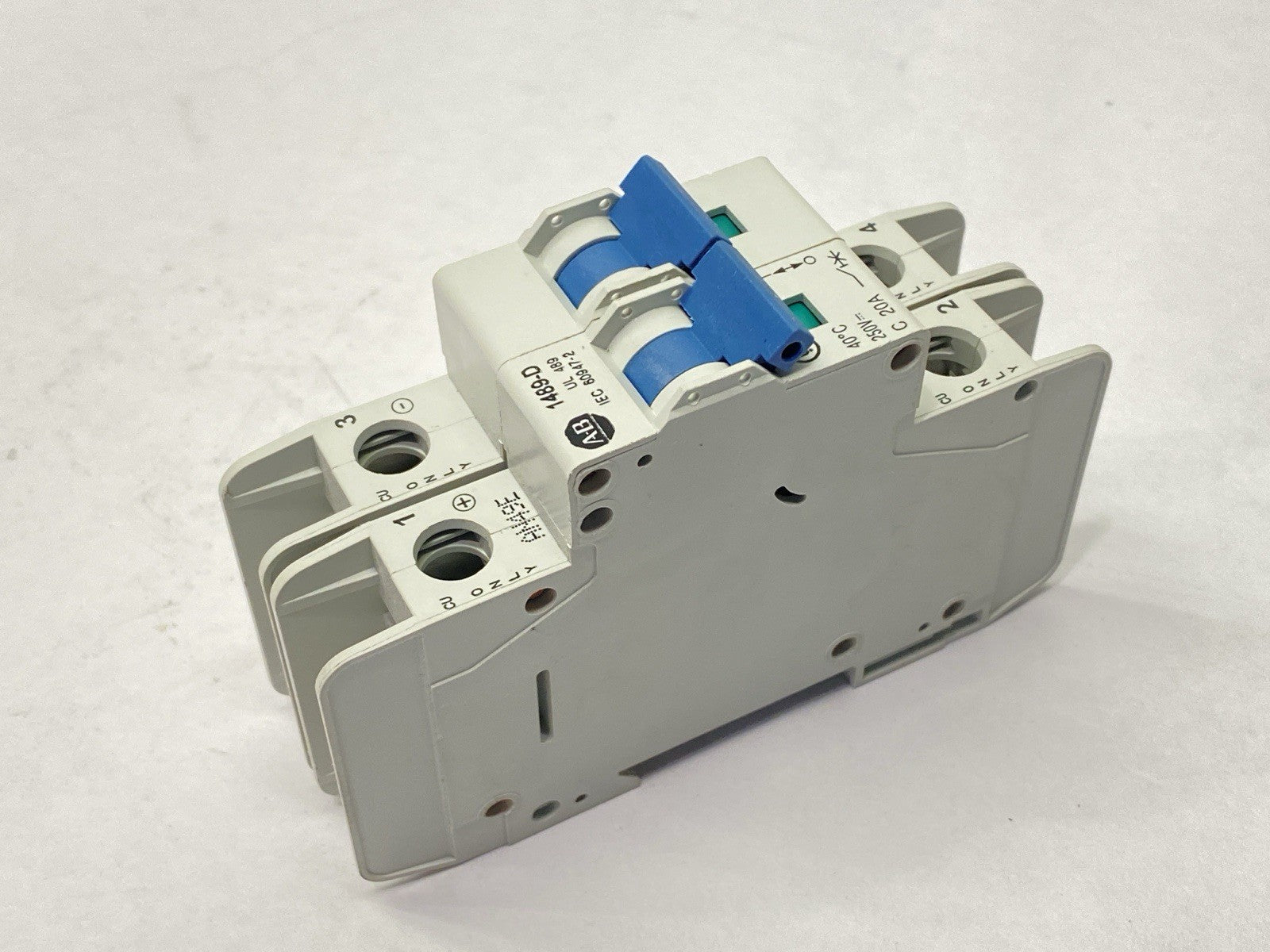 Allen Bradley 1489-D2C200 Ser A Miniature Circuit Breaker 2-Pole 20A 250V - Maverick Industrial Sales