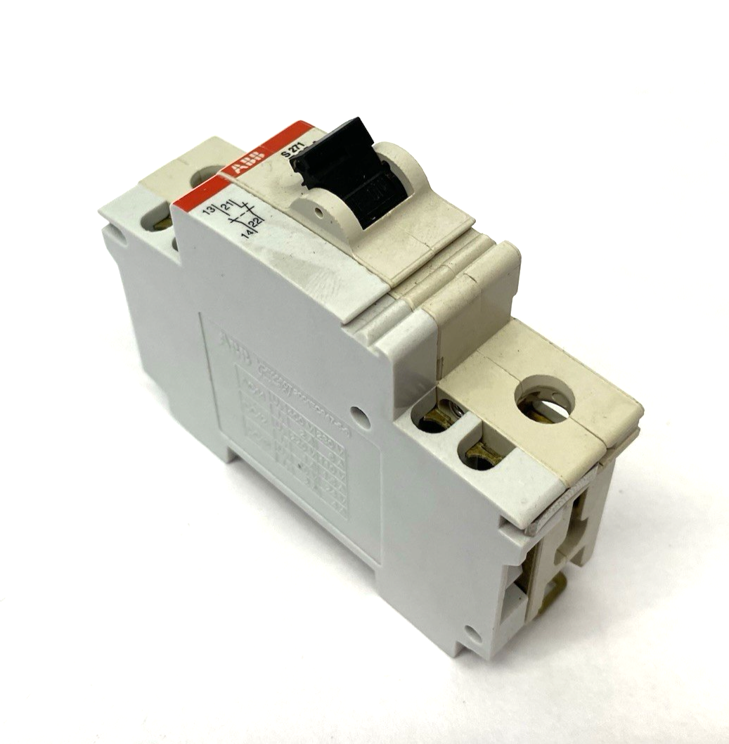 S271 Z 25 A | ABB Miniature Circuit Breaker 1-Pole DIN Rail w/ Auxiliary Contact - Used - Maverick Industrial Sales