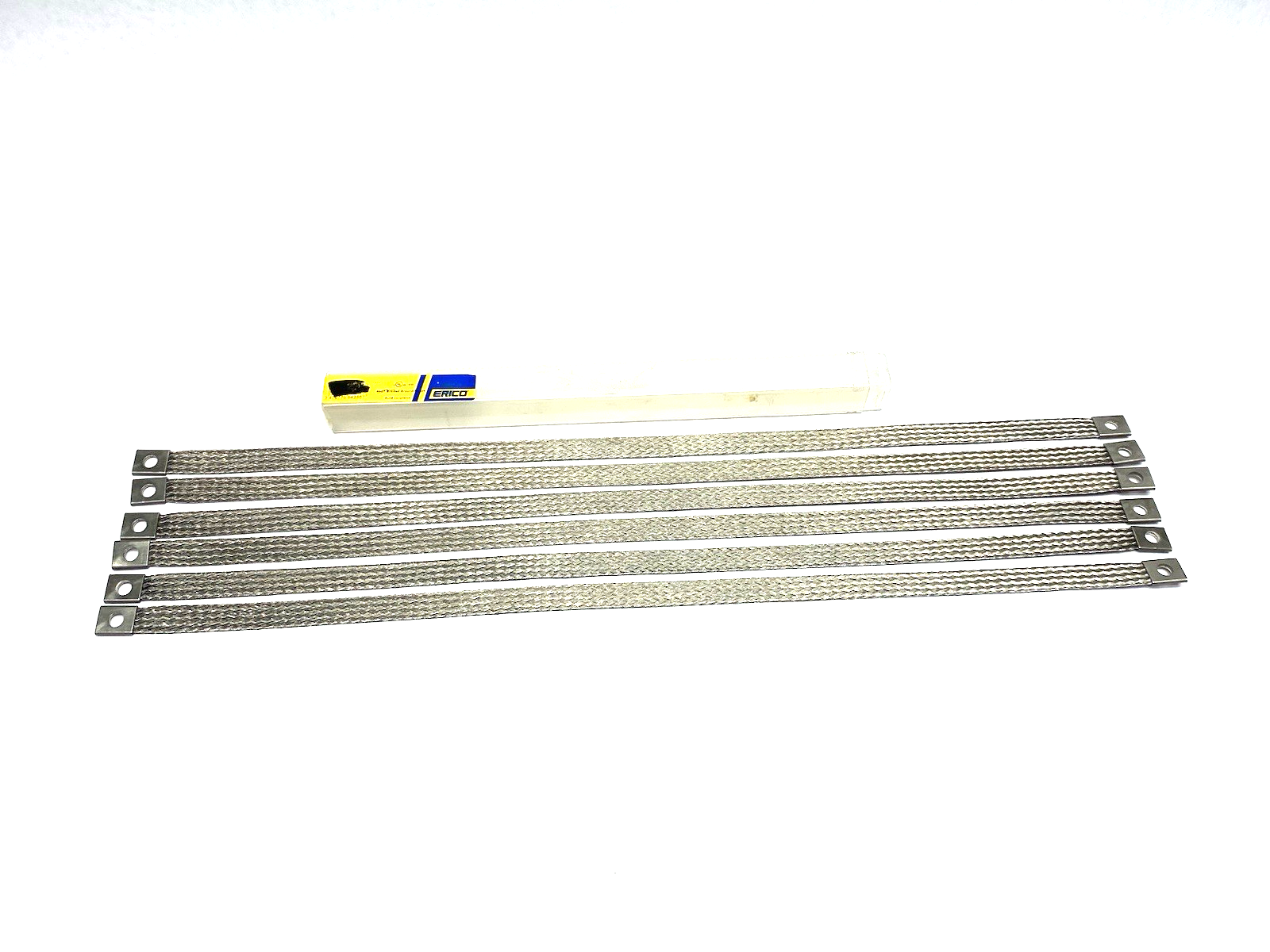 554286 | Erico nVent ERIFLEX Braided Grounding Strap Stainless Steel PKG OF 6 - New – Open box - Maverick Industrial Sales