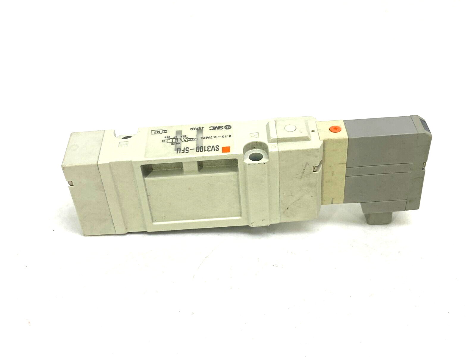 SMC SV3100-5FU 5-Port 2-Position Single Solenoid Valve, 24VDC, 0.15-0.7MPa - Maverick Industrial Sales