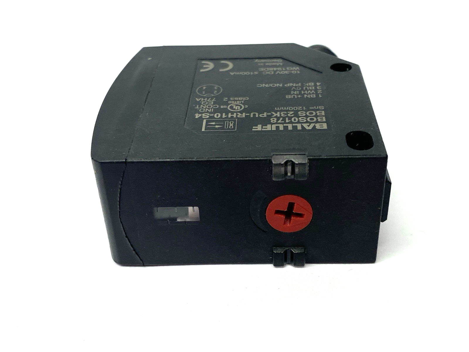 BOS0178 | Balluff Cubic Diffuse Sensor, Diff. types of Light, BOS 23K-PU-RH10-S4 - Used - Maverick Industrial Sales