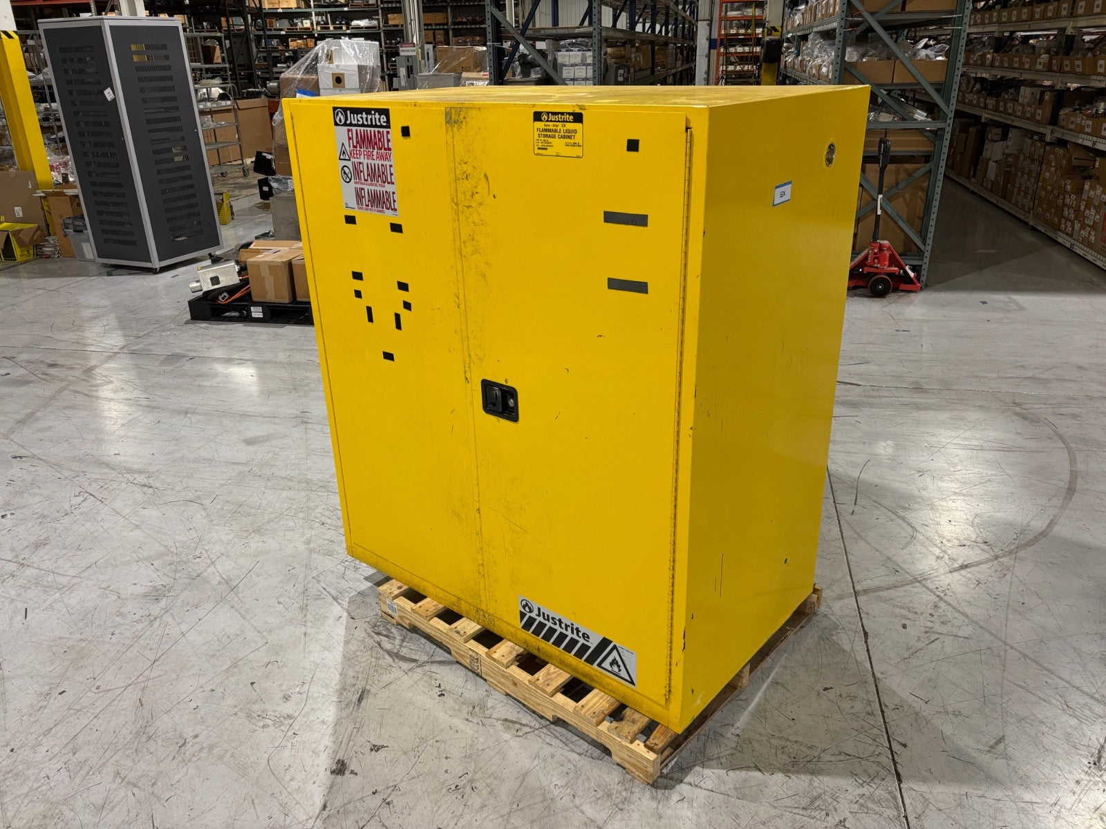 Justrite 899170 Sure-Grip EX Flammable Liquid Storage Cabinet, 2-55 Gal Capacity - Maverick Industrial Sales