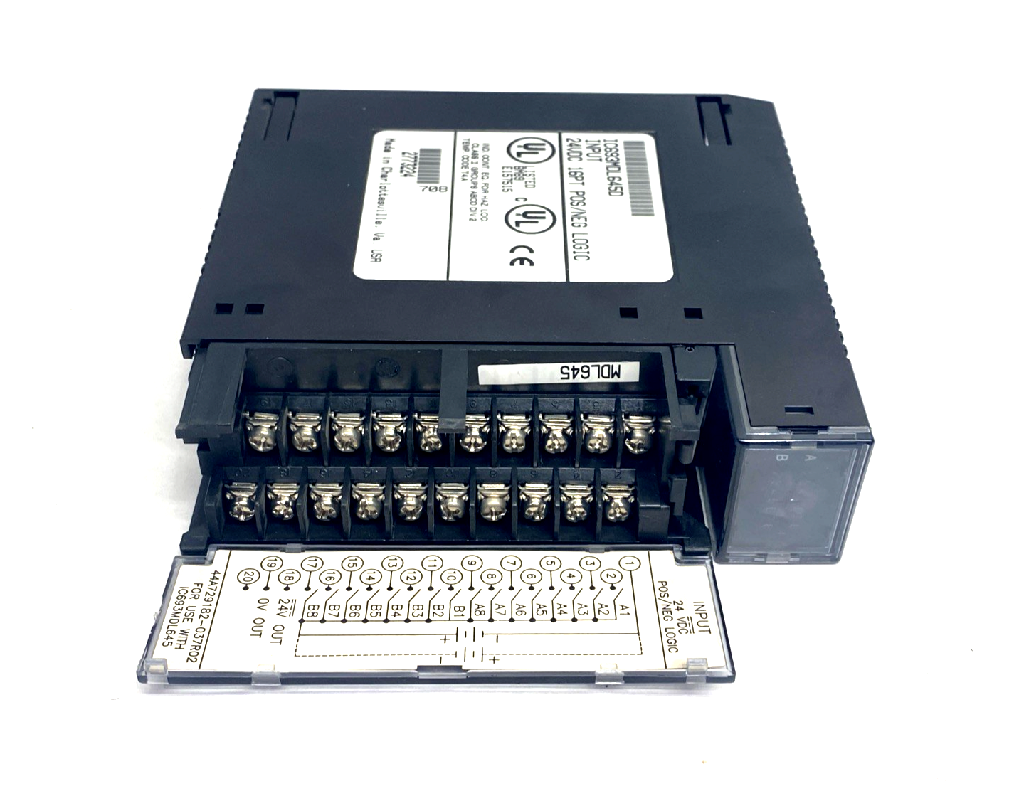 IC693MDL645D | GE Fanuc POS/NEG Logic Input Module 16PT 24VDC - Used - Maverick Industrial Sales