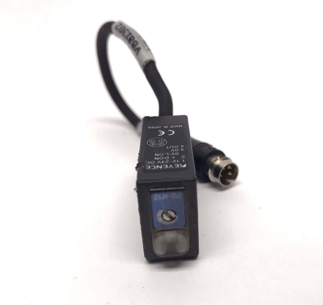 Keyence PZ-M12 Photoelectric Sensor Square Reflective M8 Connector 4-pin - Maverick Industrial Sales