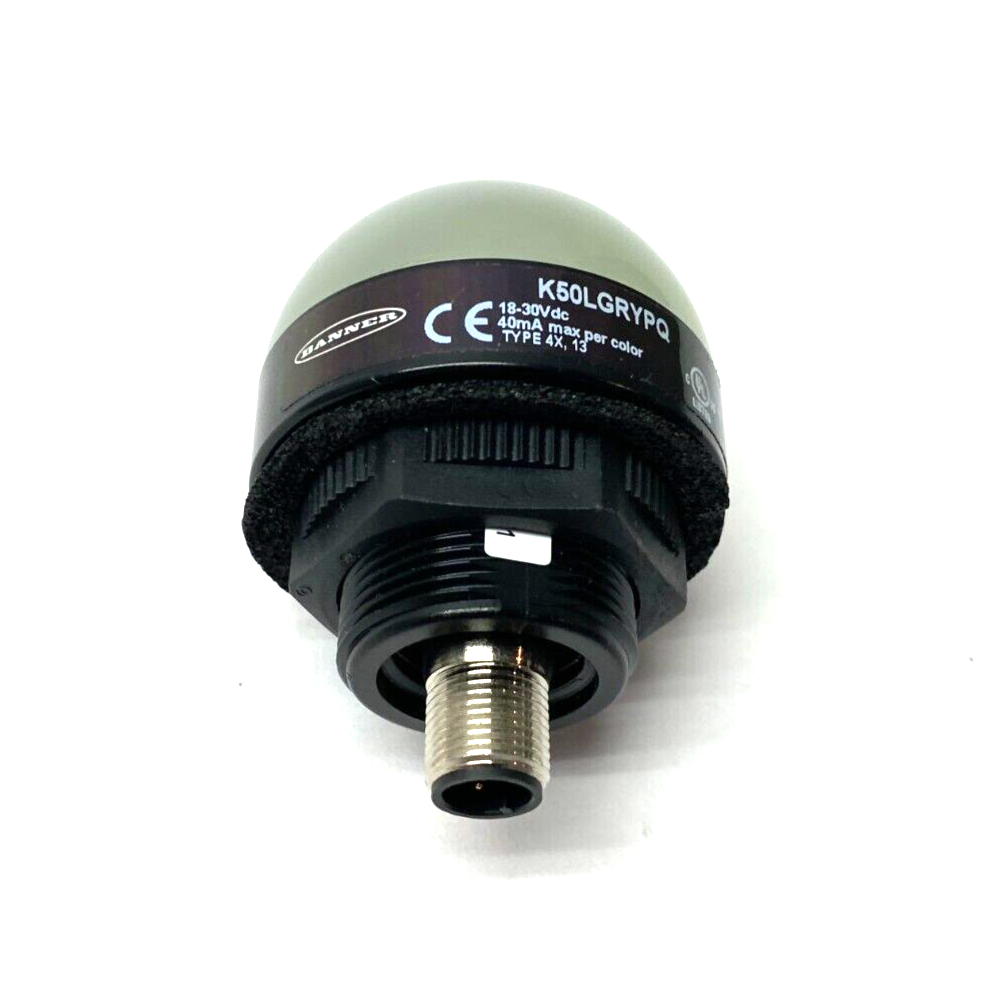 Banner K50LGRYPQ EZ-LIGHT Core Ser Multi-Function Indicator 3-Color 50mm 75671 - Maverick Industrial Sales