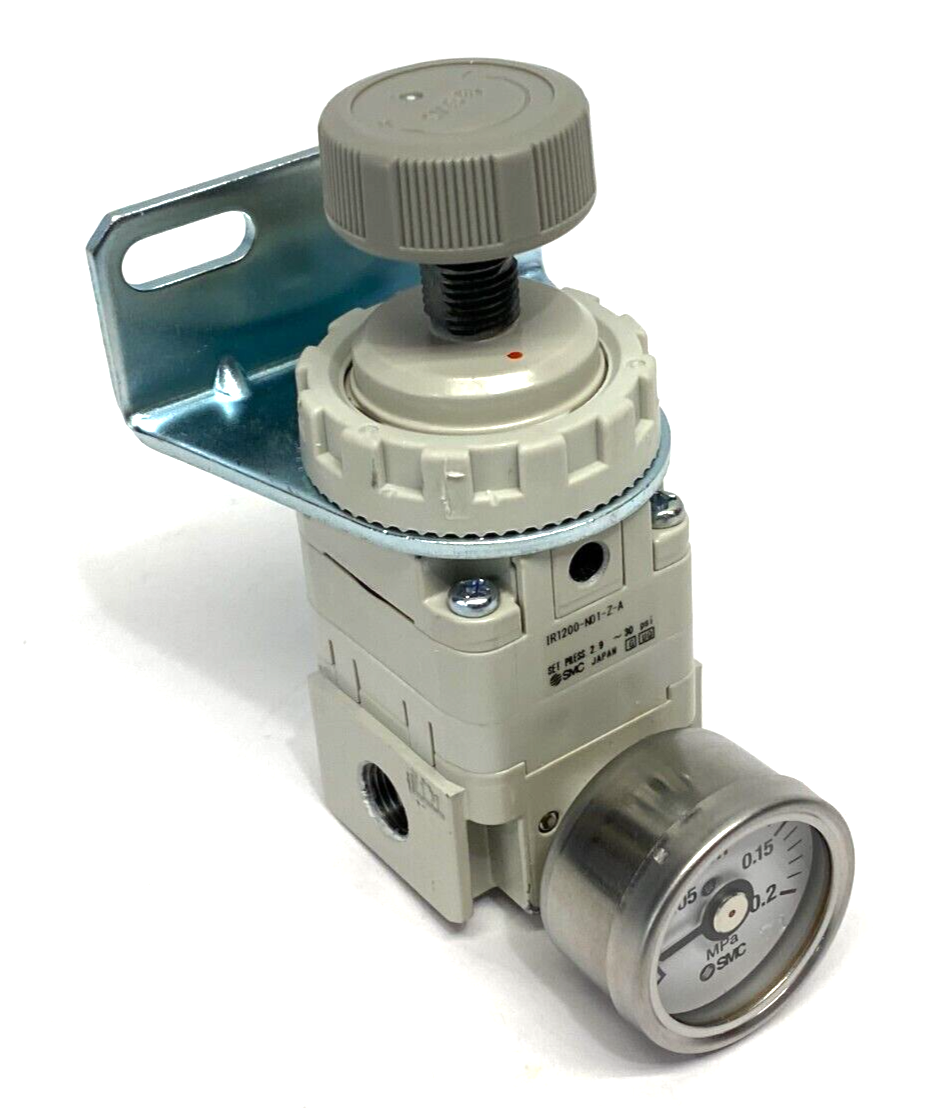 SMC IR1200-N01-Z-A Zero Bleed Precision Regulator 2.9~30psi Set Press 1/8" NPT - Maverick Industrial Sales