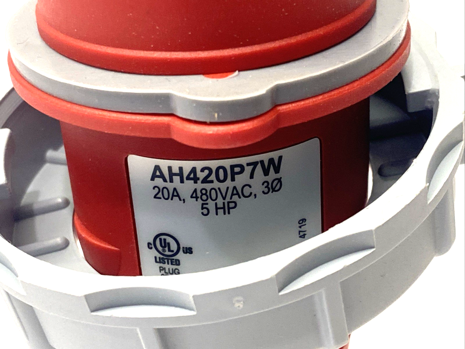 Eaton AH420P7W Arrow Hart Pin And Sleeve Plug IP69K Rated #12-#10 AWG, 20A 480V - Maverick Industrial Sales