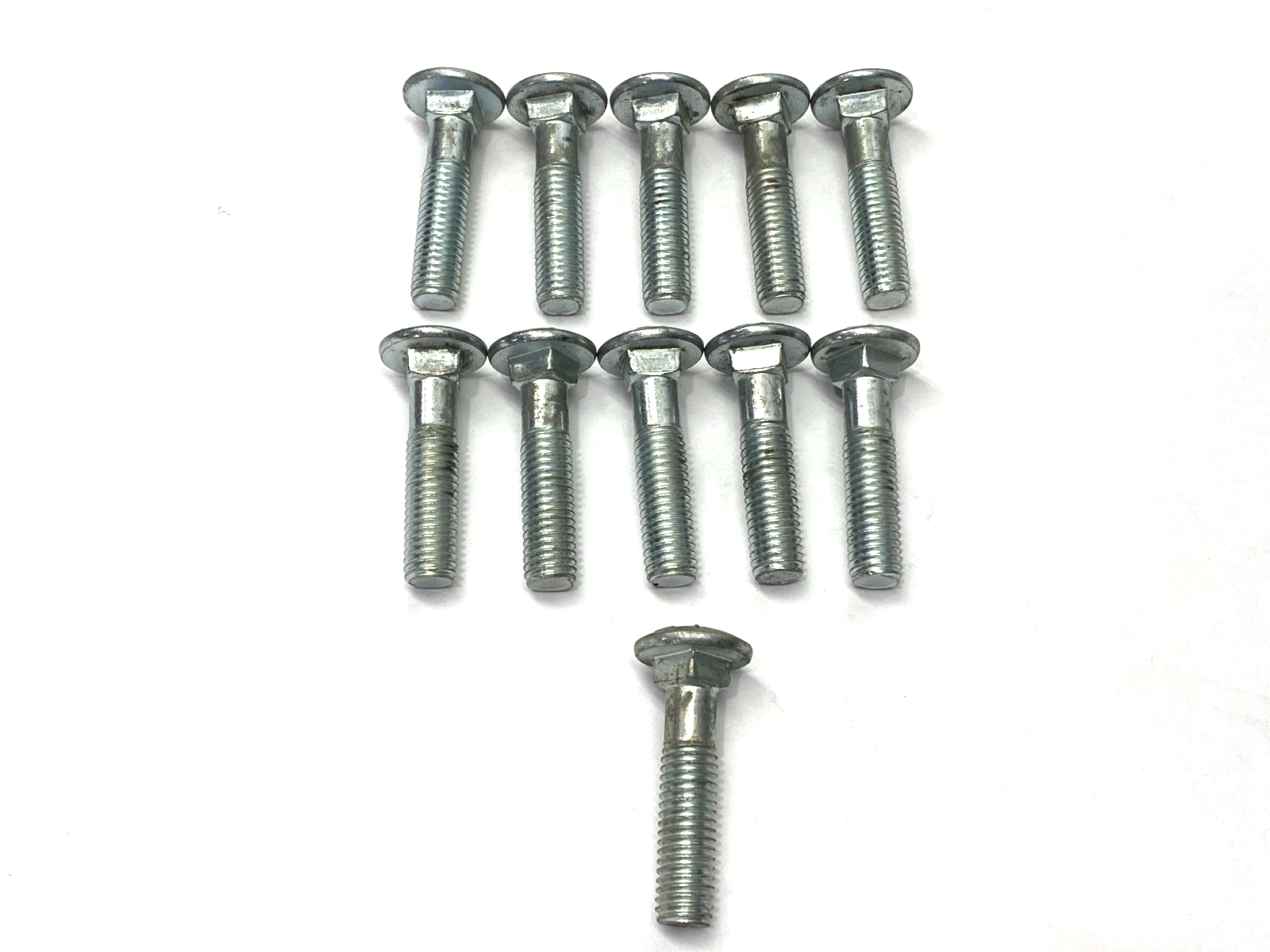 1/2"-13 x 2-1/2" Carriage Bolt 1/2" Unthreaded Grade 2 LOT OF 11 SHELFWARE - New – Open box - Maverick Industrial Sales