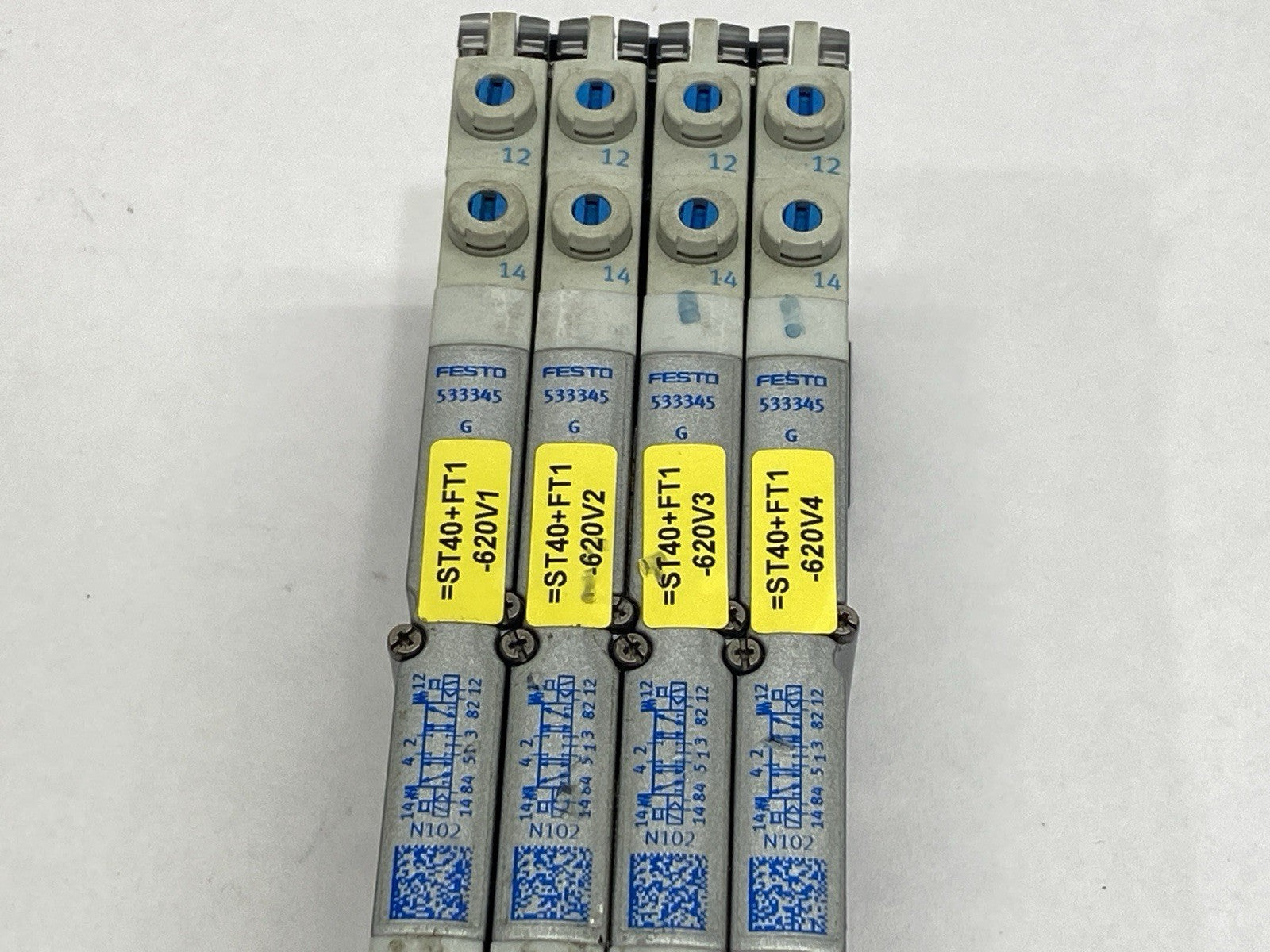 Festo VMPA1-FB-AP-4-1 Sub Base w/ VMPA1-FB-EMS-8 Module VMPA1-M1H-G-PI Solenoid - Maverick Industrial Sales