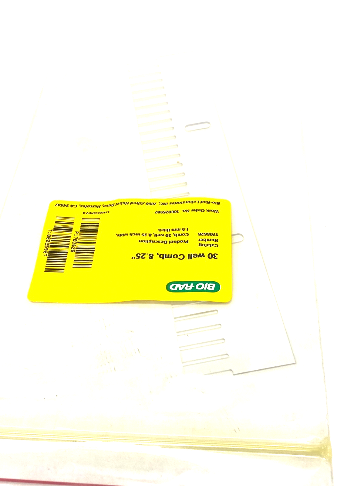 Bio Rad 1703628 Pulsed Field Electrophoresis Comb 30-Well 1.5mm for CHEF System - Maverick Industrial Sales