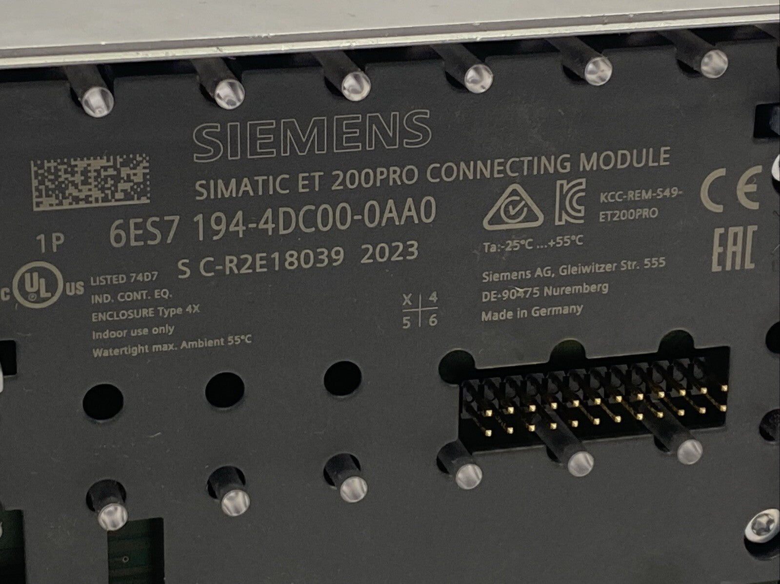 Siemens 6ES7 194-4DC00-0AA0 Simatic ET 200PRO Expansion Connecting Module - Maverick Industrial Sales