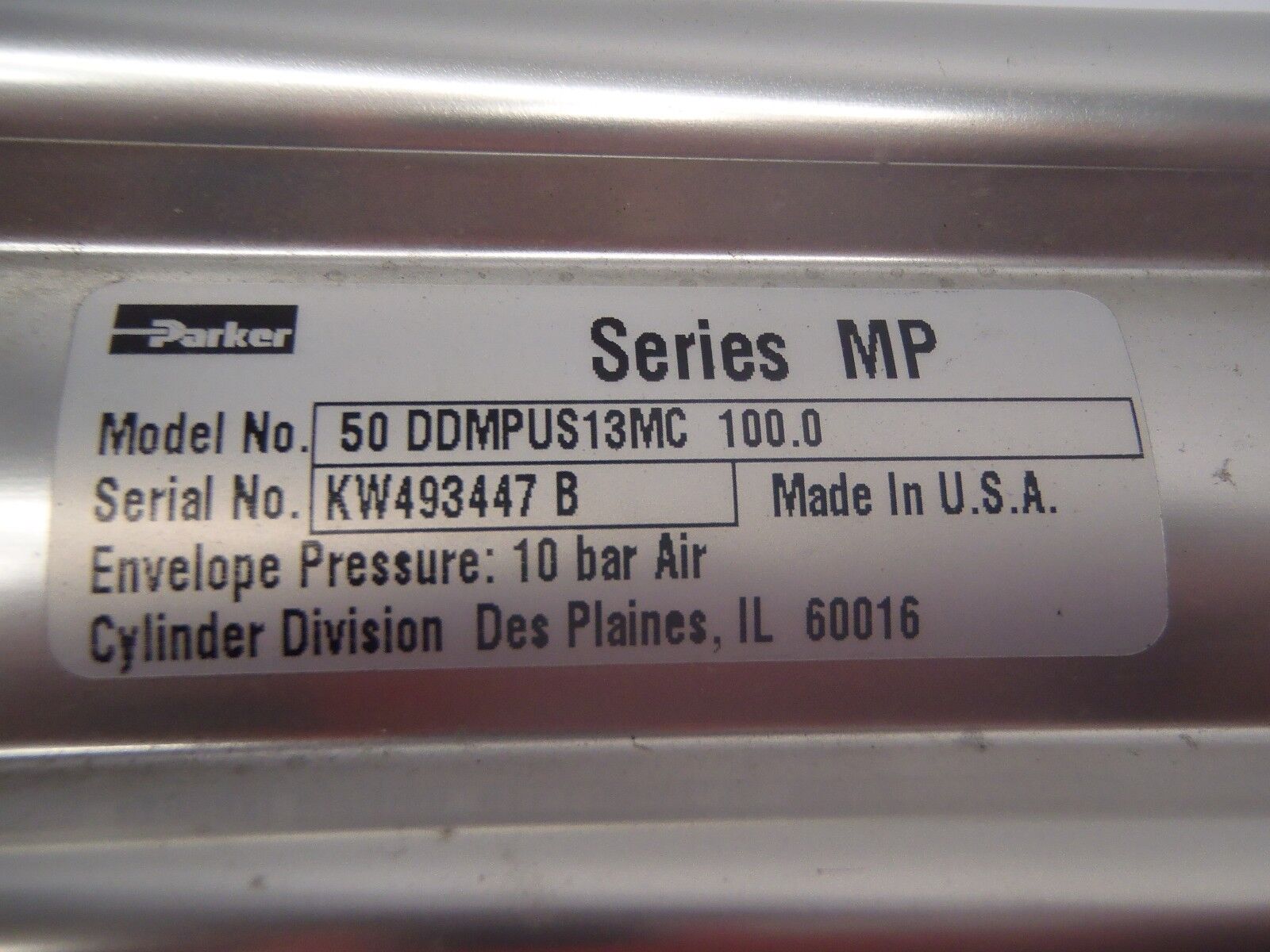 Parker 50 DDMPUS13MC 100.0 Pneumatic Cylinder Series MP - Maverick Industrial Sales