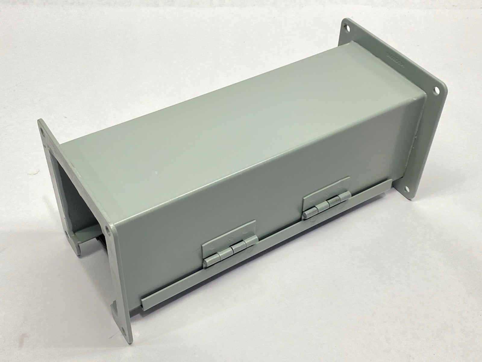 F44L12 | Hoffman nVent Hinged Cover Wireway Section 4" x 4" Gray Steel - New – Open box - Maverick Industrial Sales