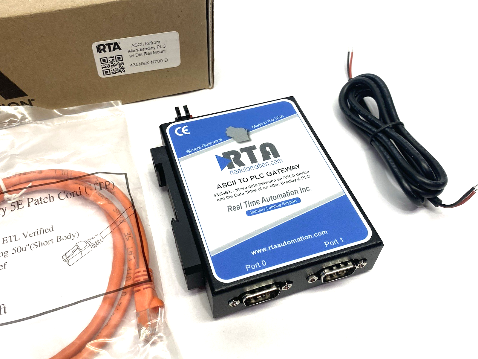 435NBX-N700-D | RTA ASCII To Allen Bradley PLC Gateway RS232/485/422 - New – Open box - Maverick Industrial Sales