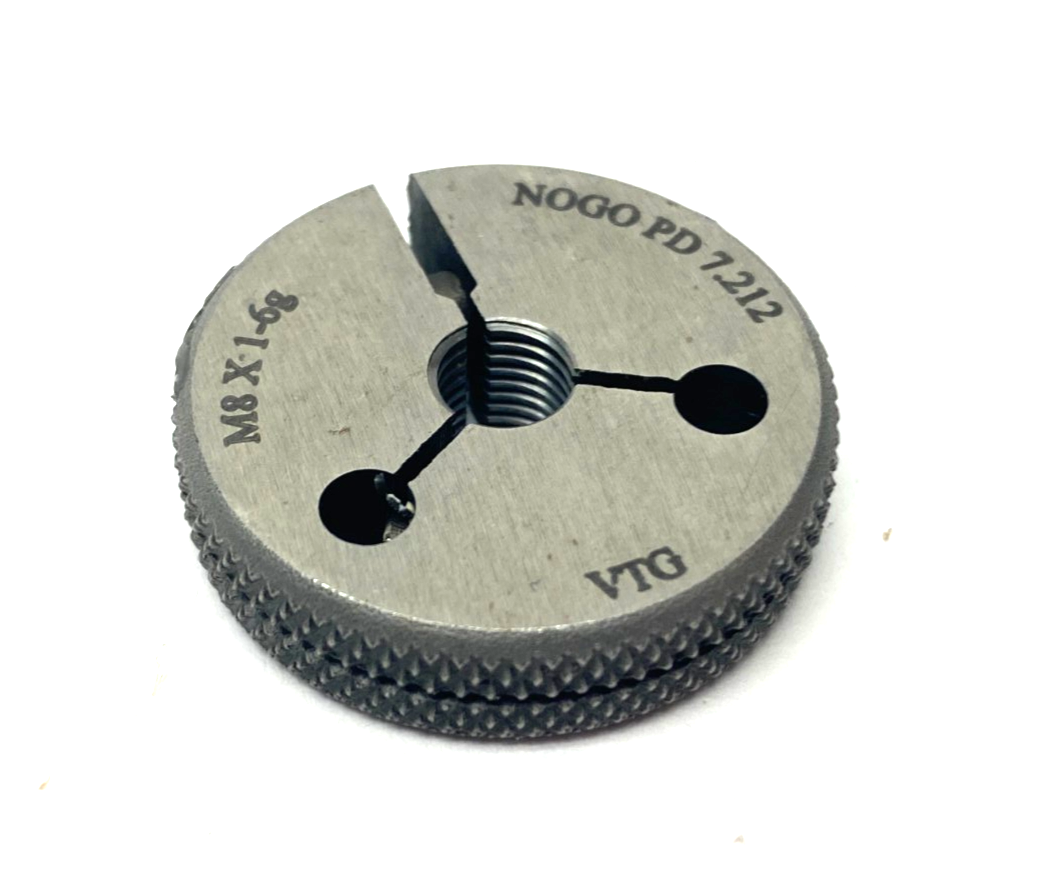 Vermont Gage 362120020 Threaded Ring Gauge M8x1-6G NOGO PD 7.212 - Maverick Industrial Sales