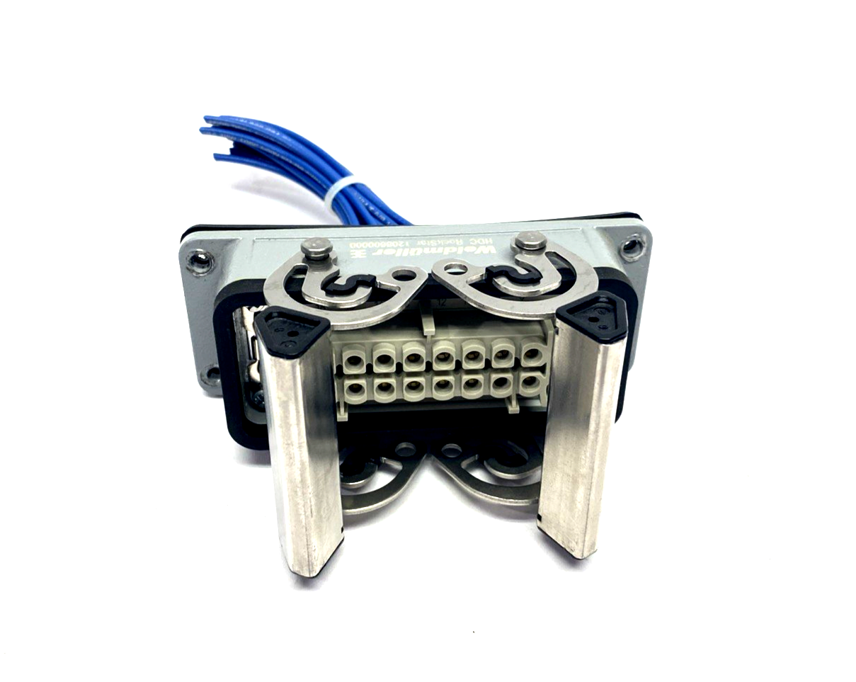 Weidmuller 1208600000 Housing HDC 16B ABU, 1207700000 Female Insert HDC HE 16 FS - Used - Maverick Industrial Sales