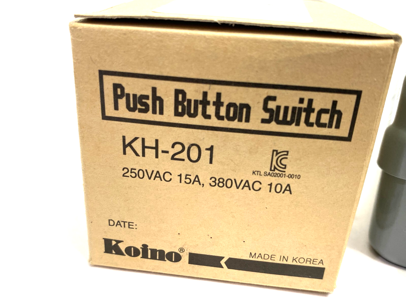 Koino KH-201 Pushbutton Switch Assembly On/Off 250VAC 15A, 380VAC 10A - Maverick Industrial Sales