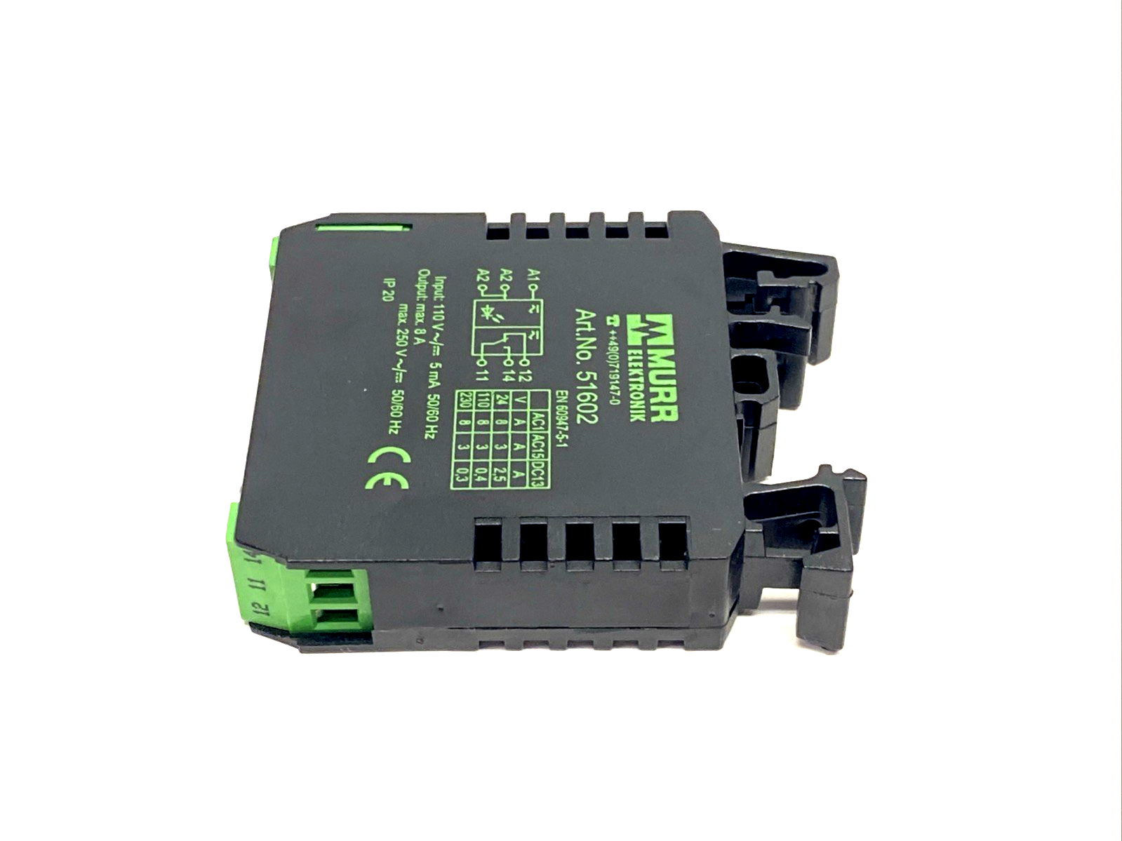 Murr Elektronik 51602 Relay 110V AC/DC In 8A 250V AC/DC Out - Maverick Industrial Sales