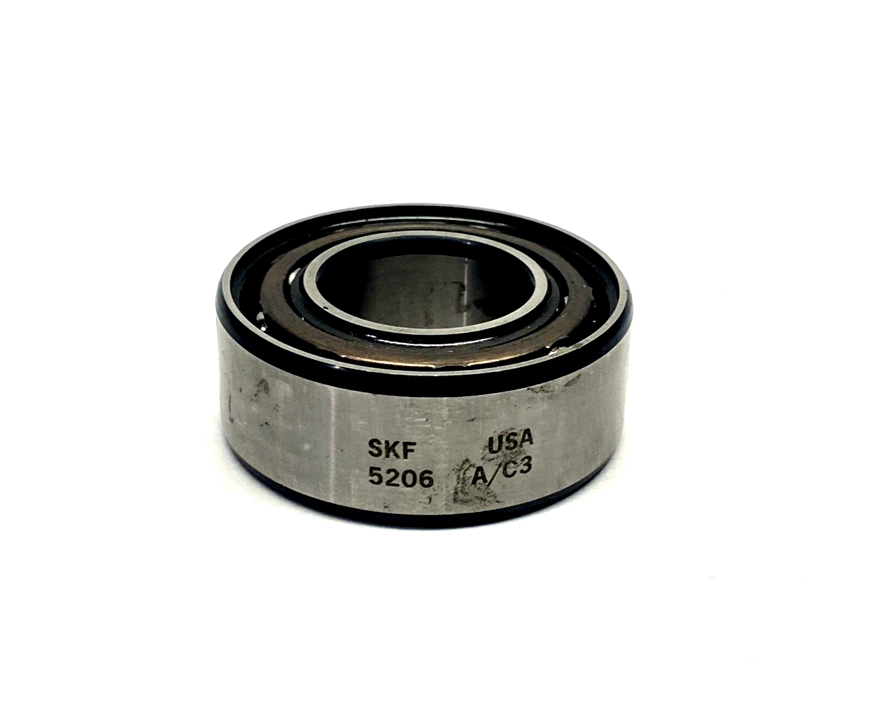 5206 A/C3 | SKF Double Row Angular Contact Ball Bearing 30mm Bore 62mm O.D. - New – Open box - Maverick Industrial Sales