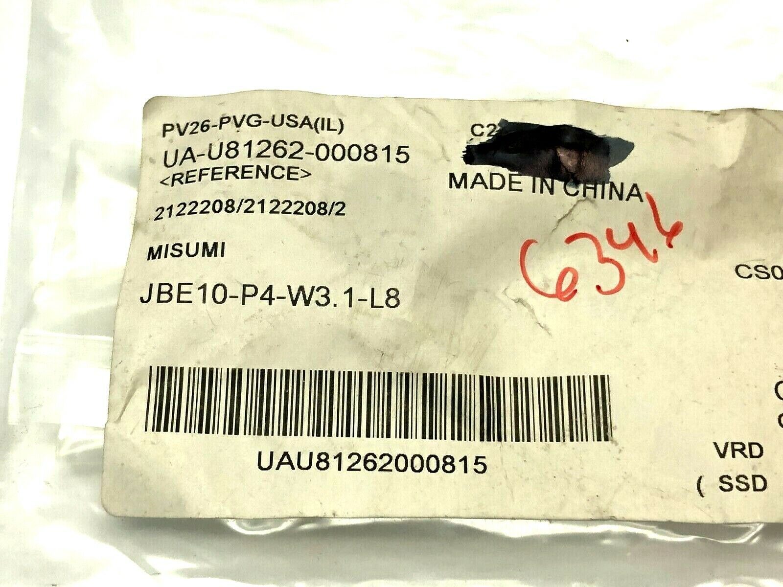 Misumi JBE10-P4-W3.1-L8 Slotted Shouldered Bushing for Locating Pin - Maverick Industrial Sales