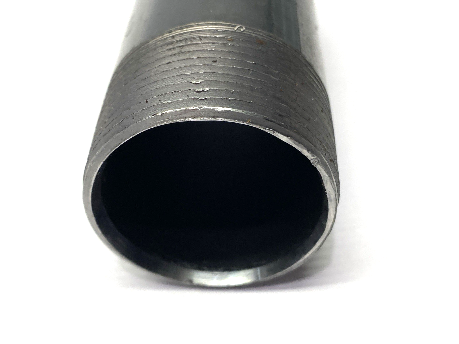 N/A | Black Steel Pipe Nipple 1-1/2" x 4-1/2" - New – Open box - Maverick Industrial Sales
