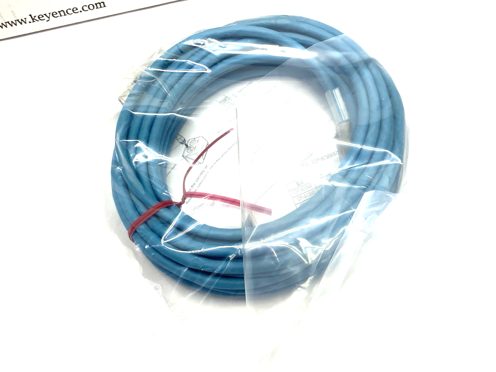 | Keyence OP-87361 Ethernet Connection Cable NFPA79 Compatible, 10 m - New – Open box - Maverick Industrial Sales