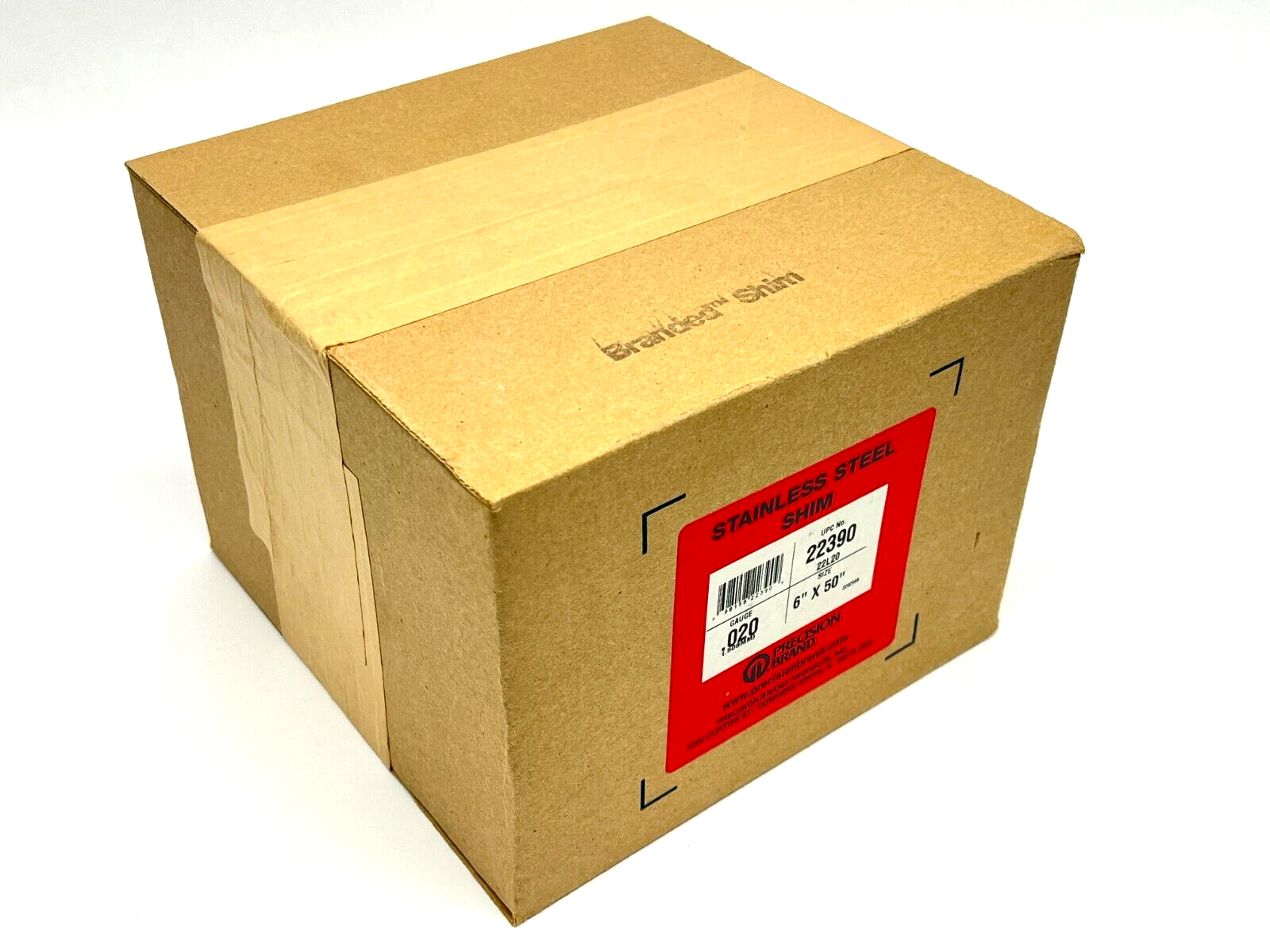 Precision Brand 22390 22L20 Stainless Steel Shim 0.020" Gauge 6" x 50" - Maverick Industrial Sales