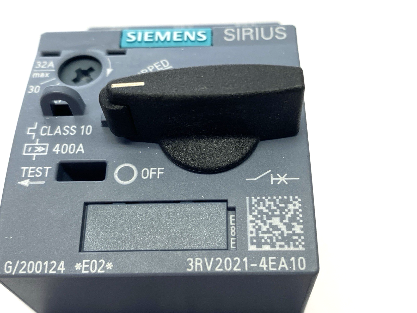 Siemens 3RV2021-4EA10 SIRIUS Selector Switch Circuit Breaker 27-32A DAMAGED - Maverick Industrial Sales