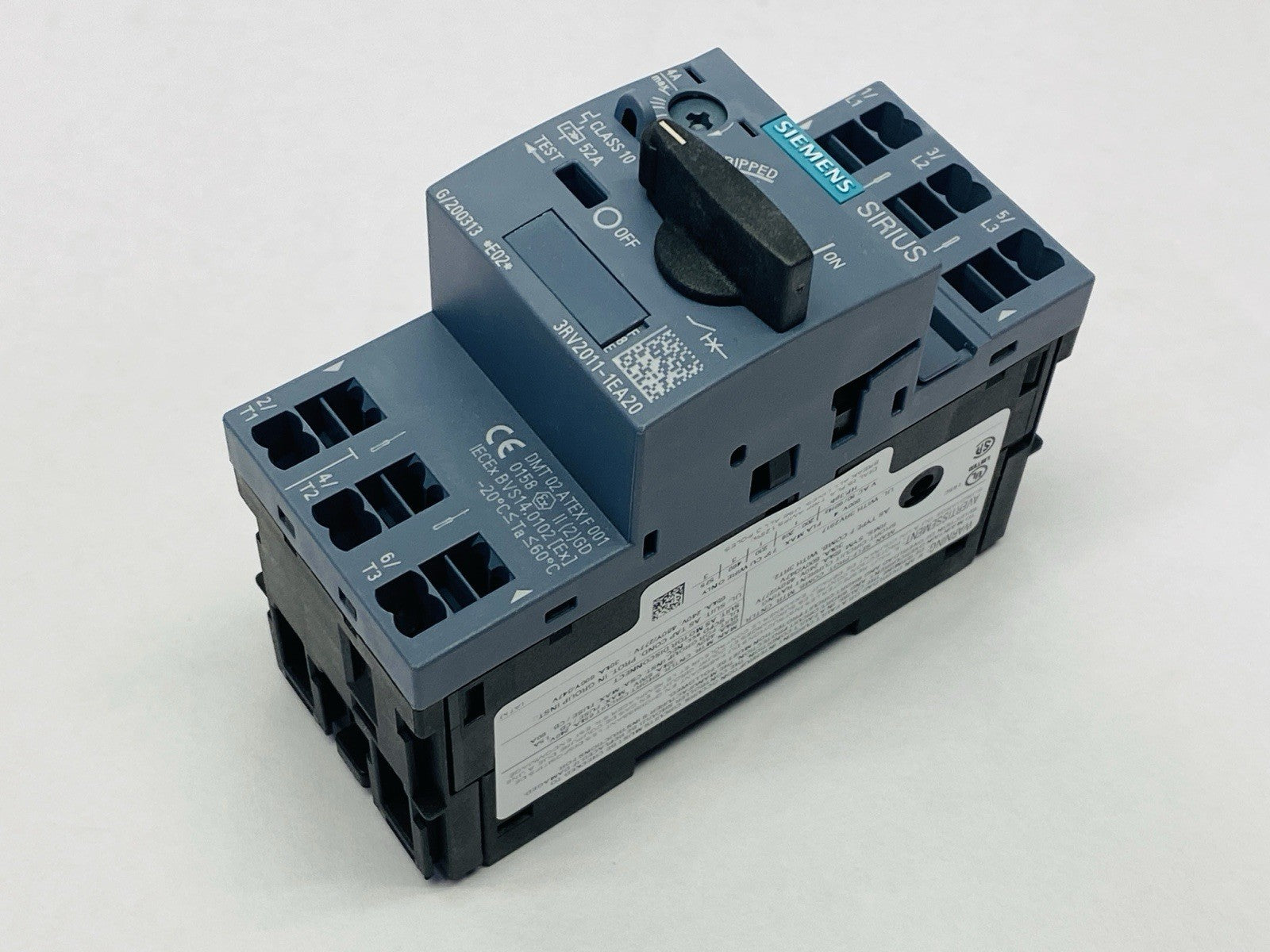 Siemens 3RV2011-1EA20 Circuit Breaker Size S00 Class 10 2.8-4.0A - Maverick Industrial Sales