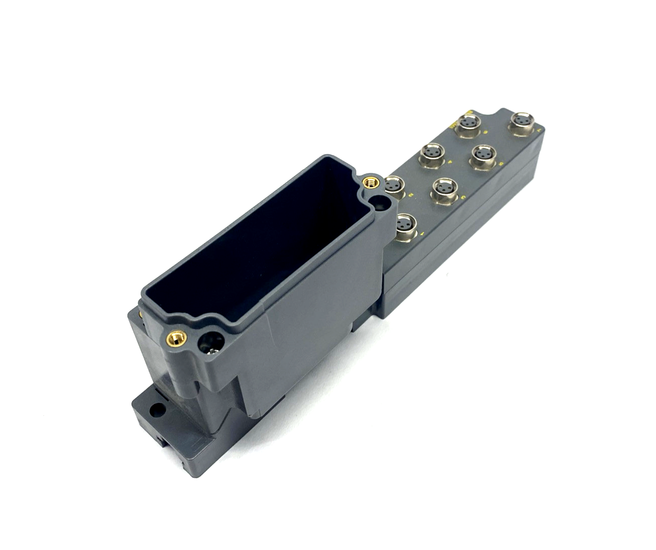 Turck BL67-B-8M8 I/O Base Module, x8 M8 3-Pin Female 6827188 MISSING LATCH - Maverick Industrial Sales