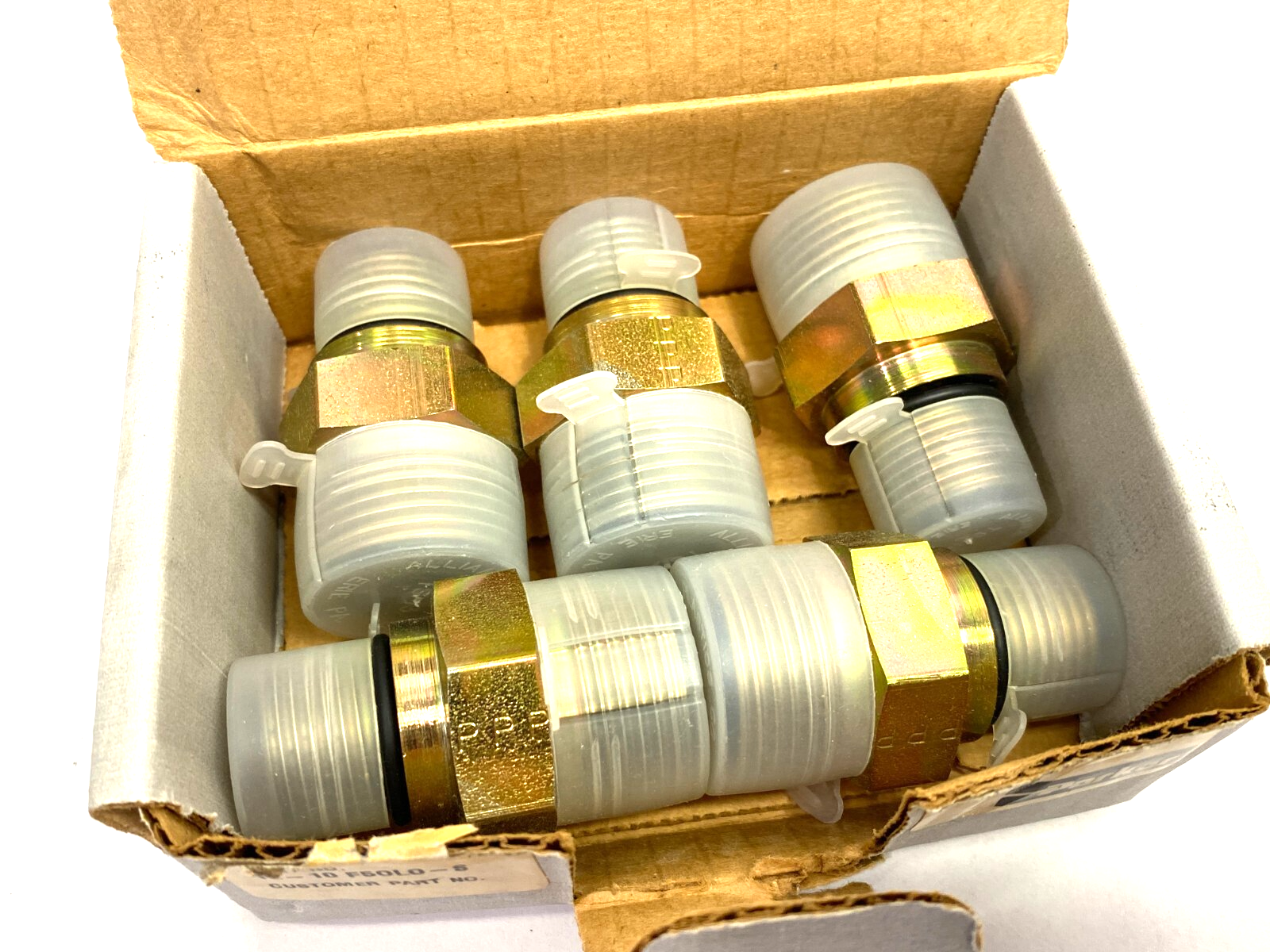 Parker 12-10 F5OLO-S Seal-Lok O-Ring Face Seal Straight Male Connector BOX OF 5 - Maverick Industrial Sales