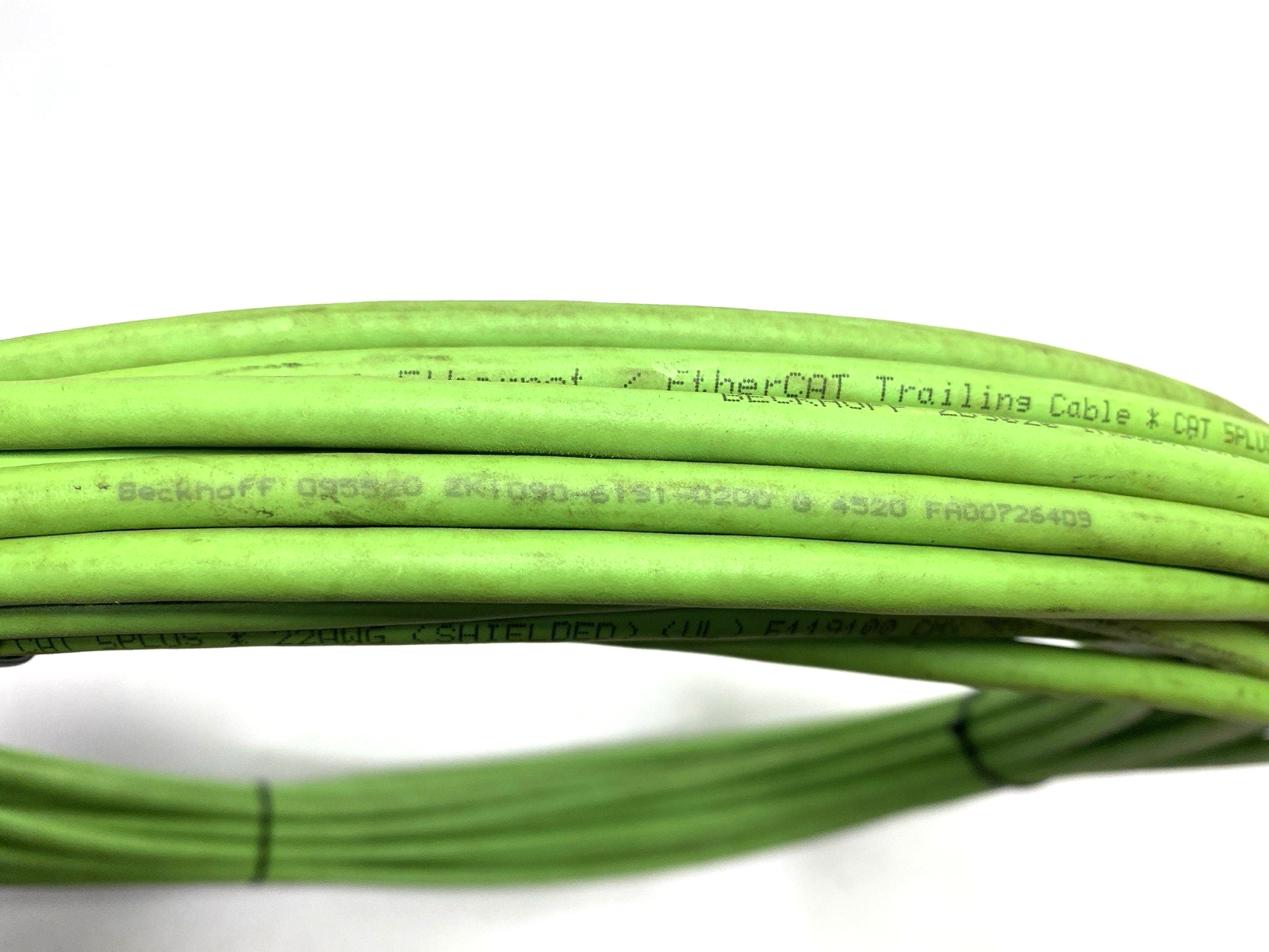 Beckhoff ZK1090-6191-0200 Double Ended EtherCat Cordset M12 M to RJ45 M 20m - Maverick Industrial Sales