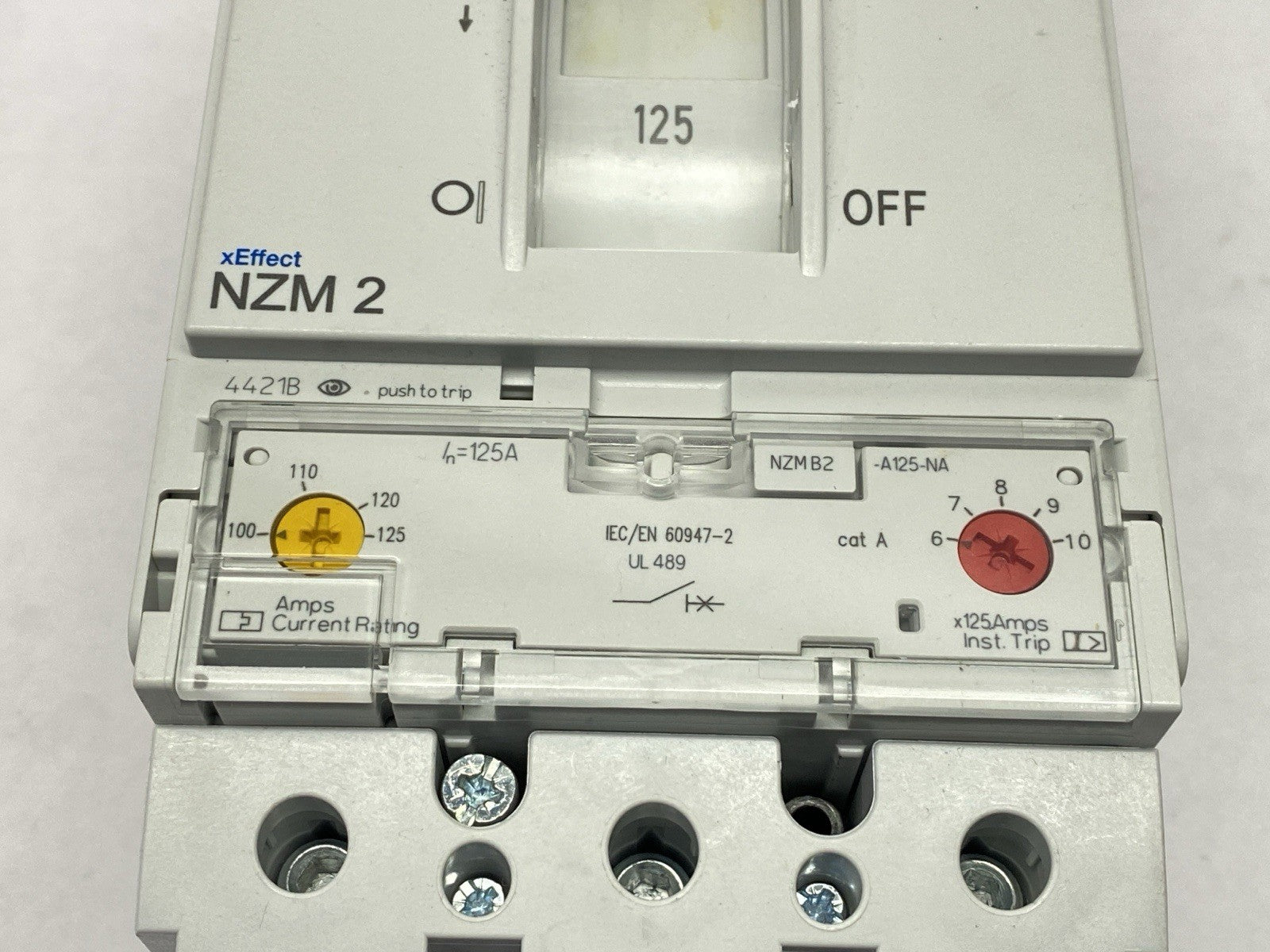 Eaton NZMB2-A125-NA NZM Series Circuit Breaker 3-Pole 100-125A 440VAC - Maverick Industrial Sales
