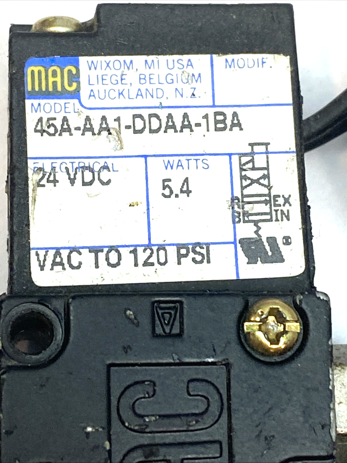 MAC 45A-GA1-DDAA-1BA Solenoid Valve 4-Way Double 24VDC NPTF 1/8 - Maverick Industrial Sales