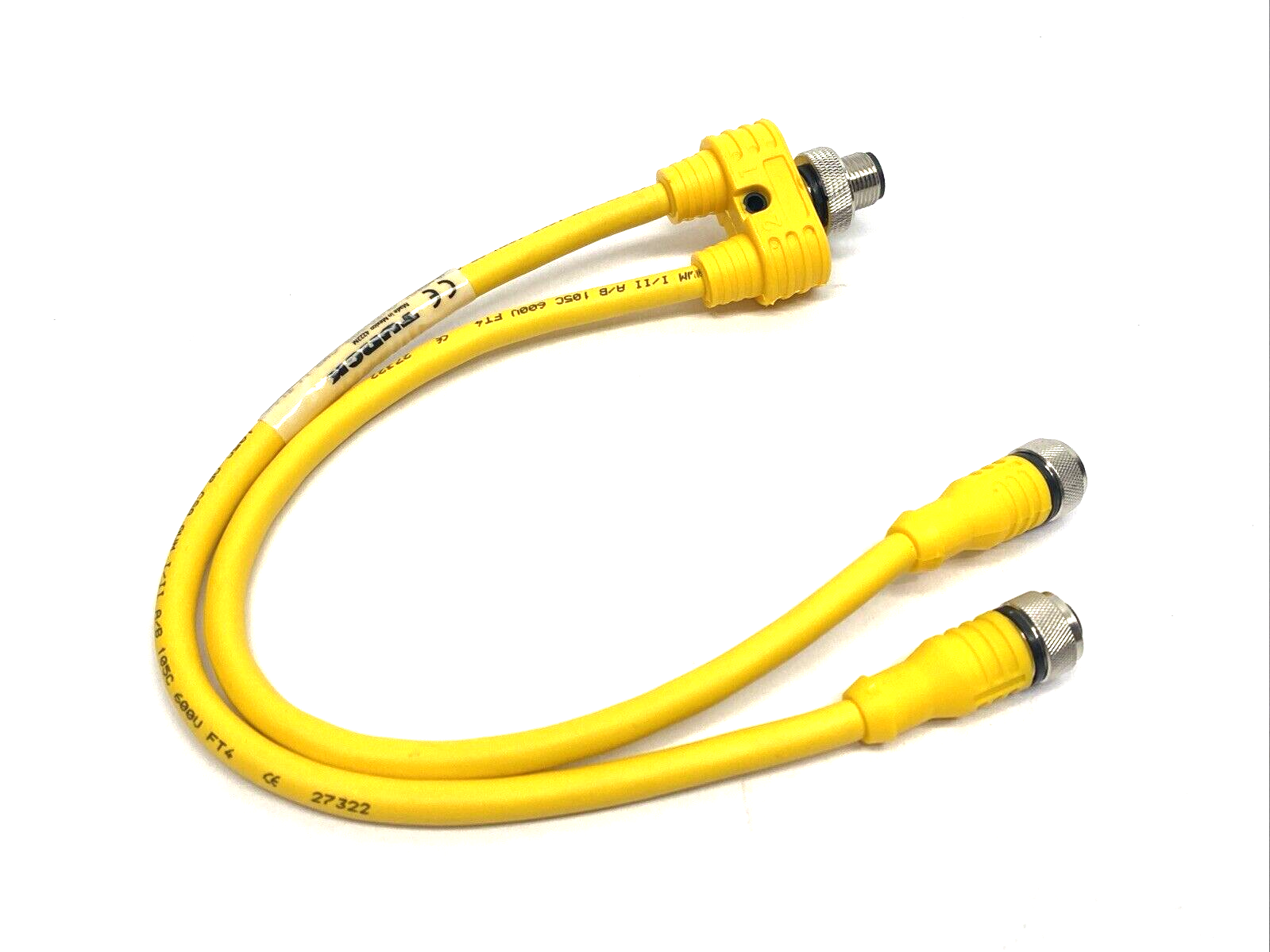 Turck YBZ2-FSM4.4/2RKC4T-0.3/0.3/S1587 Splitter Cable M12 4-Pin U2-08011 - Maverick Industrial Sales