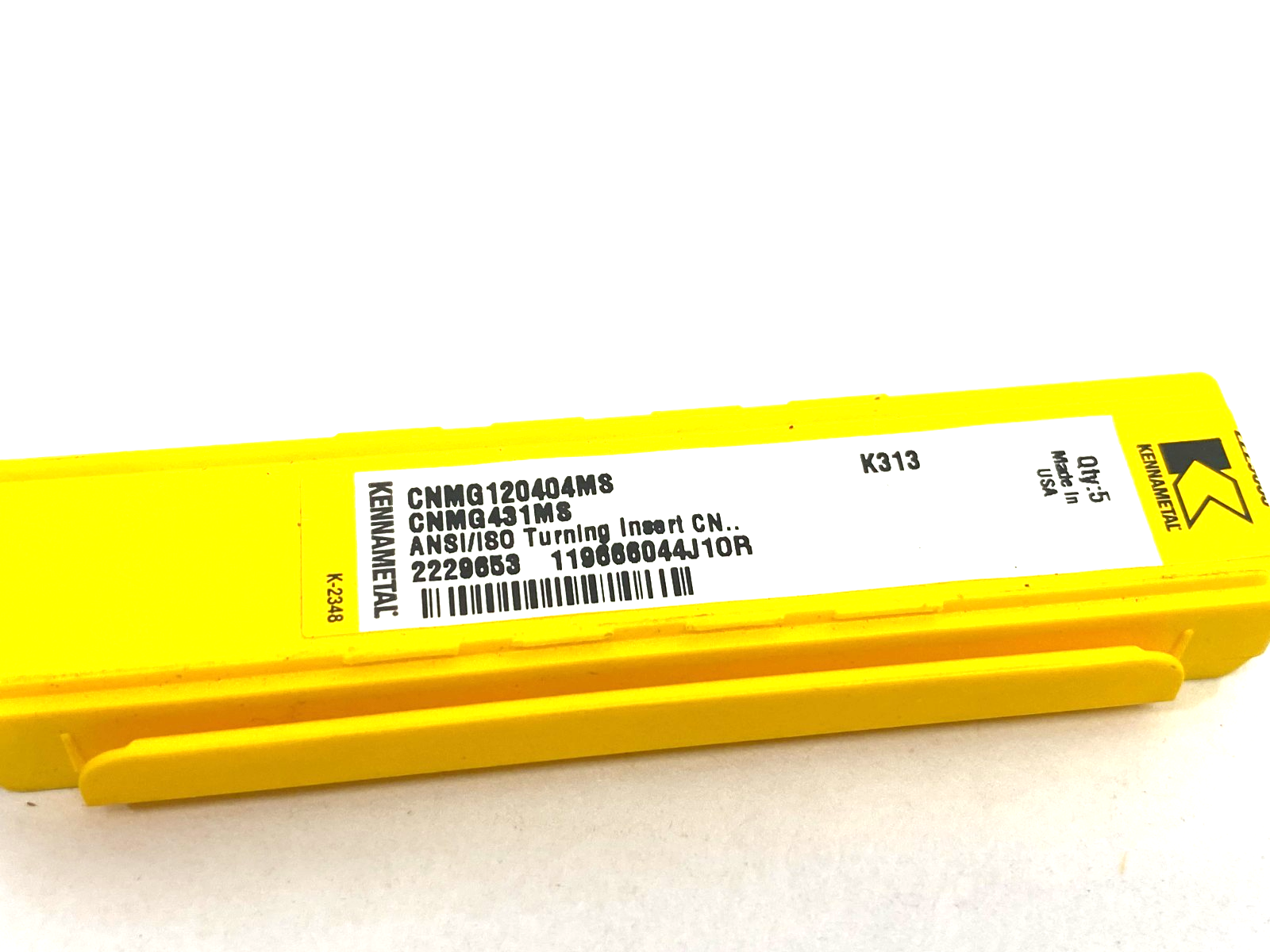 Kennametal 2229653 Kenloc™ Negative Inserts CNMG120404MS PKG OF 5 - Maverick Industrial Sales