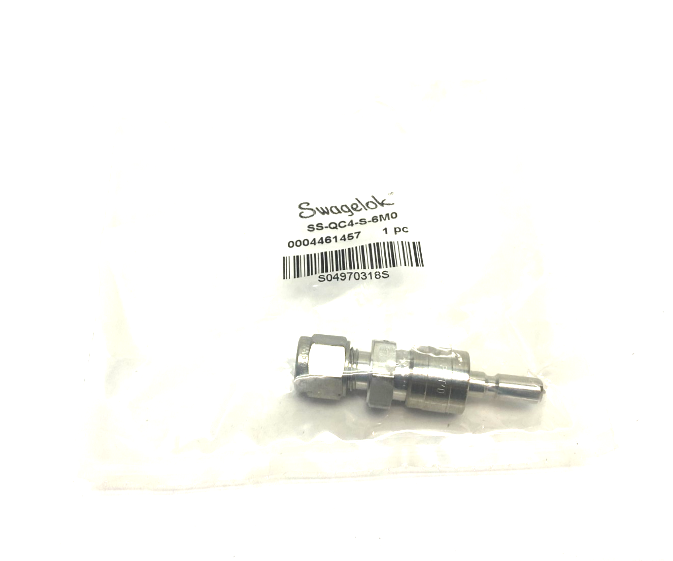 Swagelok SS-QC4-S-6M0 Stainless Steel Instrument Quick-Connect Stem, 6mm Tube - Maverick Industrial Sales