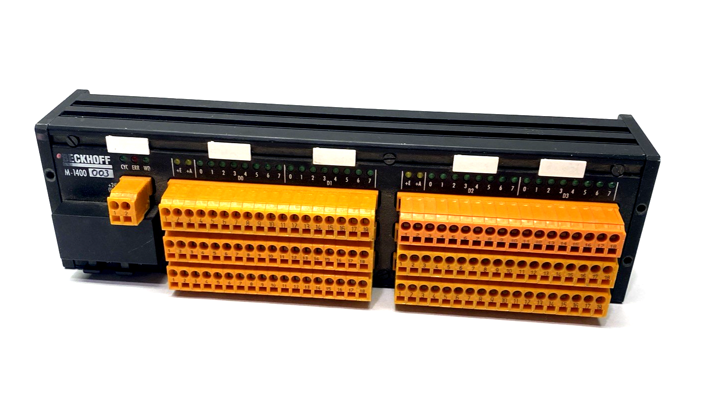 M-1400 | Beckhoff Parallel Input/Output Module -003 - For parts or not working - Maverick Industrial Sales